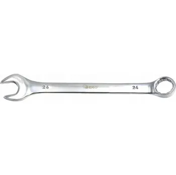 Klíč Klíč plochý očkový leštěný 15mm přímý GEKO G11115