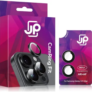 Pouzdro na mobilní telefon JP Camring Fit, sklíčko pro čočku fotoaparátu, Samsung Galaxy S25 Edge, černé