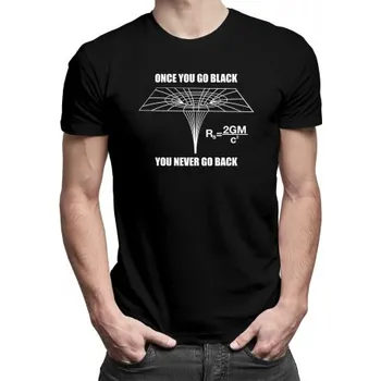 Žertovný předmět Once you go black, you never go back - pánské tričko s potiskem- Tričkový.cz