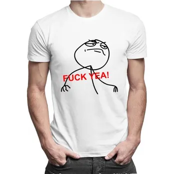 Žertovný předmět Fuck yea! - pánské tričko s potiskem- Tričkový.cz