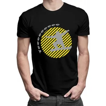 Žertovný předmět Yeeeeeee SNOWBOARDING - pánské tričko s potiskem- Tričkový.cz