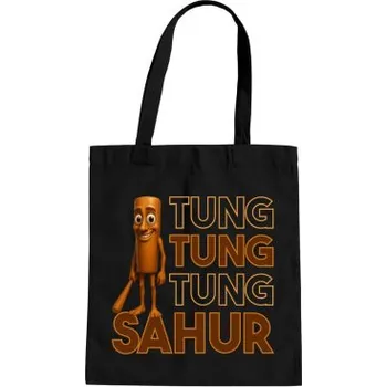 Žertovný předmět Tung tung tung sahur - Italian Brainrot - taška s potiskem- Tričkový.cz