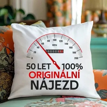 Žertovný předmět 100% originální nájezd - polštář s potiskem - personalizovaný produkt- Tričkový.cz