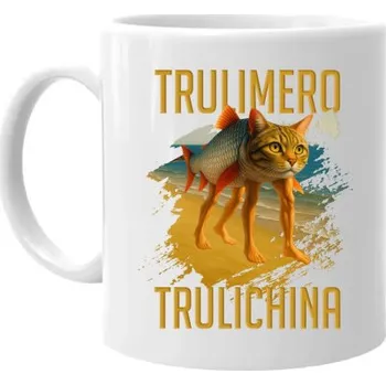 Žertovný předmět Trulimero trulichina - Italian brainrot - hrnek s potiskem- Tričkový.cz