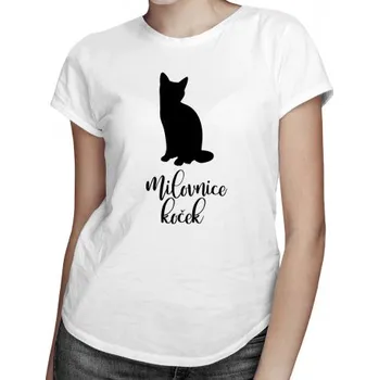 Žertovný předmět Milovnice koček - dámské tričko s potiskem- Tričkový.cz
