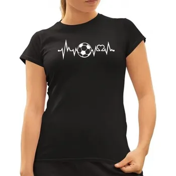 Žertovný předmět EKG fotbal - dámské tričko s potiskem- Tričkový.cz