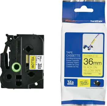 Pásek do tiskárny BROTHER TZe-FX661 flexibilní páska pro štítkovače ID TZeFX661 36mm x 8m