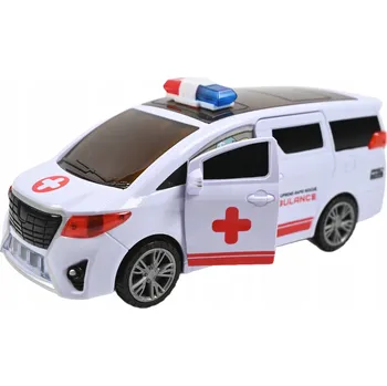 autíčko SANITKA AMBULANCE AUTO NA BATERIE S POHONEM SVĚTLO ZVUK JEZDÍ