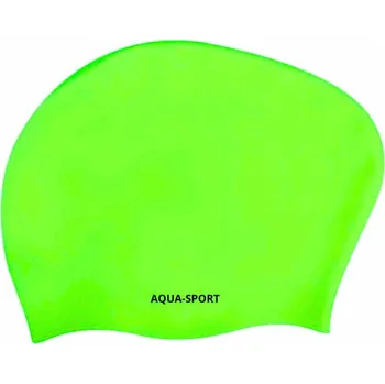 Plavecká čepice SILIKONOVÁ PLAVECKÁ ČEPICE NA DLOUHÉ VLASY DO BAZÉNU Aqua-Sport