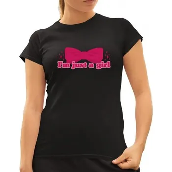 Žertovný předmět I'm just a girl - dámské tričko s potiskem- Tričkový.cz