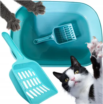 Toaleta pro kočku Reverse otevřená kočičí toaleta 41 cm x 31 cm x 9 cm