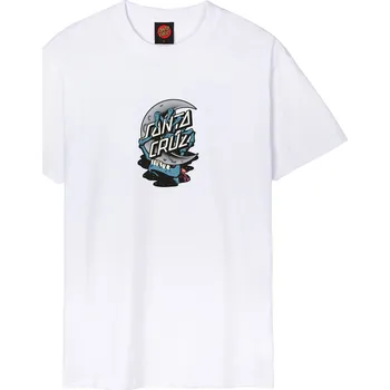 santa cruz Pánské triko crescent bone hand t-shirt white