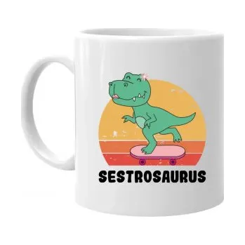 Žertovný předmět Sestrosaurus - hrnek s potiskem- Tričkový.cz
