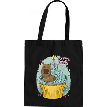 Žertovný předmět Capybirthday - taška s potiskem- Tričkový.cz