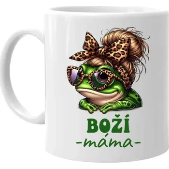 Žertovný předmět Boží máma - hrnek s potiskem- Tričkový.cz