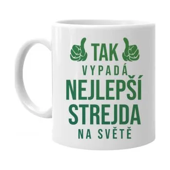 Žertovný předmět Tak vypadá nejlepší strejda na světě - hrnek s potiskem- Tričkový.cz
