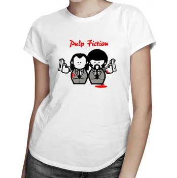 Žertovný předmět Pulp Fiction Cartoon - dámské tričko s potiskem- Tričkový.cz