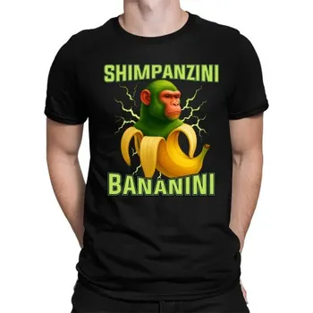 Žertovný předmět Shimpanzini bananini - Italian Brainrot - pánské tričko s potiskem- Tričkový.cz