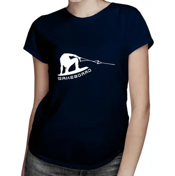 Žertovný předmět Wakeboard tail grab - dámské tričko s potiskem- Tričkový.cz