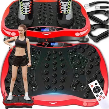 Masážní přístroj Vibrační plošina DH Line VP1 pro zeštíhlení postavy s dálkovým ovládáním, nosnost 150 kg