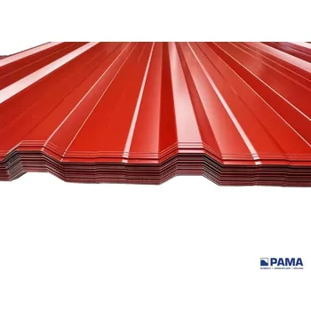 plechová krytina PAMA Trapézový plech T18 Plus Pladur PREMIUM, RAL3009, 1,173 x 2,5m 1 ks 2,93 m2 červená