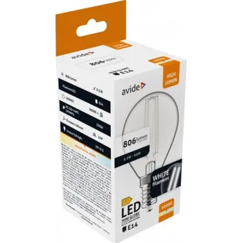 Žárovka Avide Lighting Avide LED White Filament mini globe 6.5W E14 NW