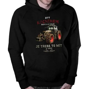 Žertovný předmět Být rolníkem nebyla má volba - pánská mikina s potiskem- Tričkový.cz