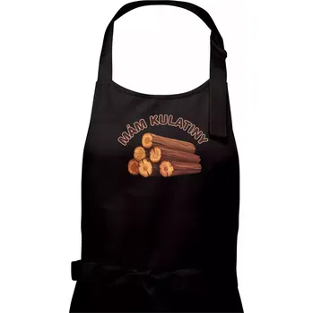 Kuchyňská zástěra Mám kulatiny bez věku - Dámská zástěra na vaření - Univerzální velikost ( Černá )