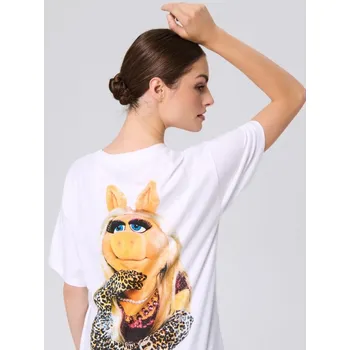 Dámské tričko Sinsay - Tričko s potiskem Muppets - bílá - 491DO-00X - 491DO-00X-S