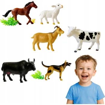 SADA ZVÍŘAT NA FARMU FIGURKY ZVÍŘAT 3+