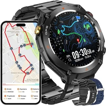 Hodinky Rubicon pánské hodinky chytré hodinky s GPS + 3 proužky