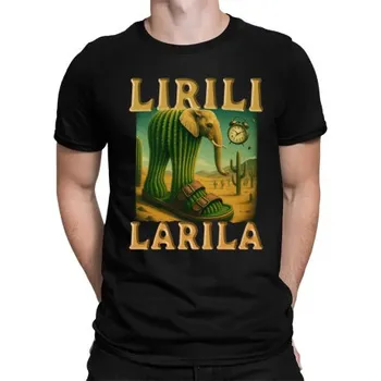 Žertovný předmět Lirili larila - Italian brainrot - pánské tričko s potiskem- Tričkový.cz