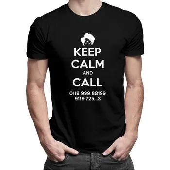 Žertovný předmět Keep Calm and call - IT Crowd - pánské tričko s potiskem- Tričkový.cz