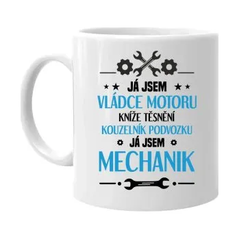 Žertovný předmět Já jsem vládce motoru - hrnek s potiskem- Tričkový.cz