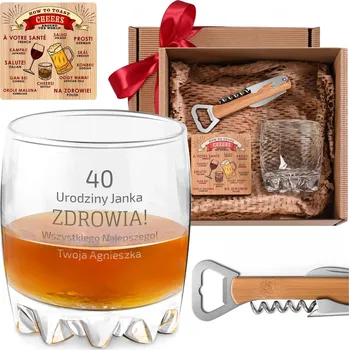 Sklenice Sklenice na whisky s gravírováním vánoční Dárek pro dědečka nebo tátu