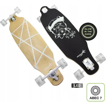 Longboard Longboard Muuwmi Longboard GLOW ABEC 7 PABLO ABEC-7