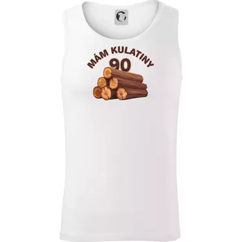 Mám kulatiny 90 - Tílko pánské Core - L ( Bílá )
