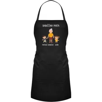 Žertovný předmět Babiččina parta - zástěra - personalizovaný produkt- Tričkový.cz