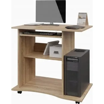 Psací stůl Obdélníkový psací stůl Nejlevnějšínábytek.cz 78 x 78 x 75 cm, odstíny hnědé