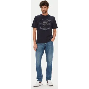 Pánské tričko Napapijri T-Shirt S-Bald NP0A88SF Tmavomodrá Regular Fit XXL