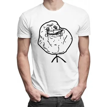 Žertovný předmět Forever Alone - pánské tričko s potiskem- Tričkový.cz