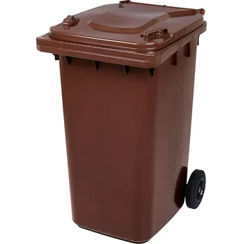 Popelnice Popelnice BIO, na bioodpad hran. 120l PVC-hnědá