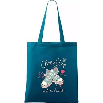 Pastel Sneaker - Taška bavlněná - 42 x 38 cm ( Petrolejová )