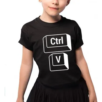 Žertovný předmět CTRL+V - dcera - dětské tričko s potiskem- Tričkový.cz