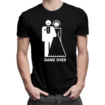 Žertovný předmět Game over - pánské tričko s potiskem- Tričkový.cz