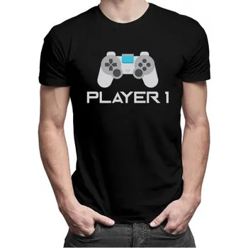 Žertovný předmět Player 1 v2 - pánské tričko s potiskem- Tričkový.cz