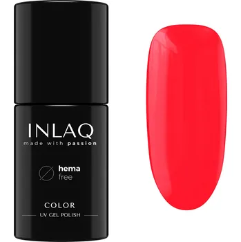 Lak na nehty INLAQ Hybridní lak Neon Rouge 6 ml Bez HEMA