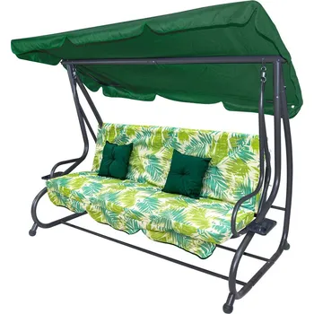 Zahradní houpačka Mamido R-8011 palmové listy/zelená