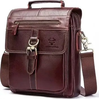 Humerpaul pánská kožená taška Kastor Hnědá 5L