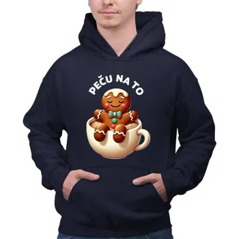 Žertovný předmět Peču na to - pánská mikina s potiskem- Tričkový.cz